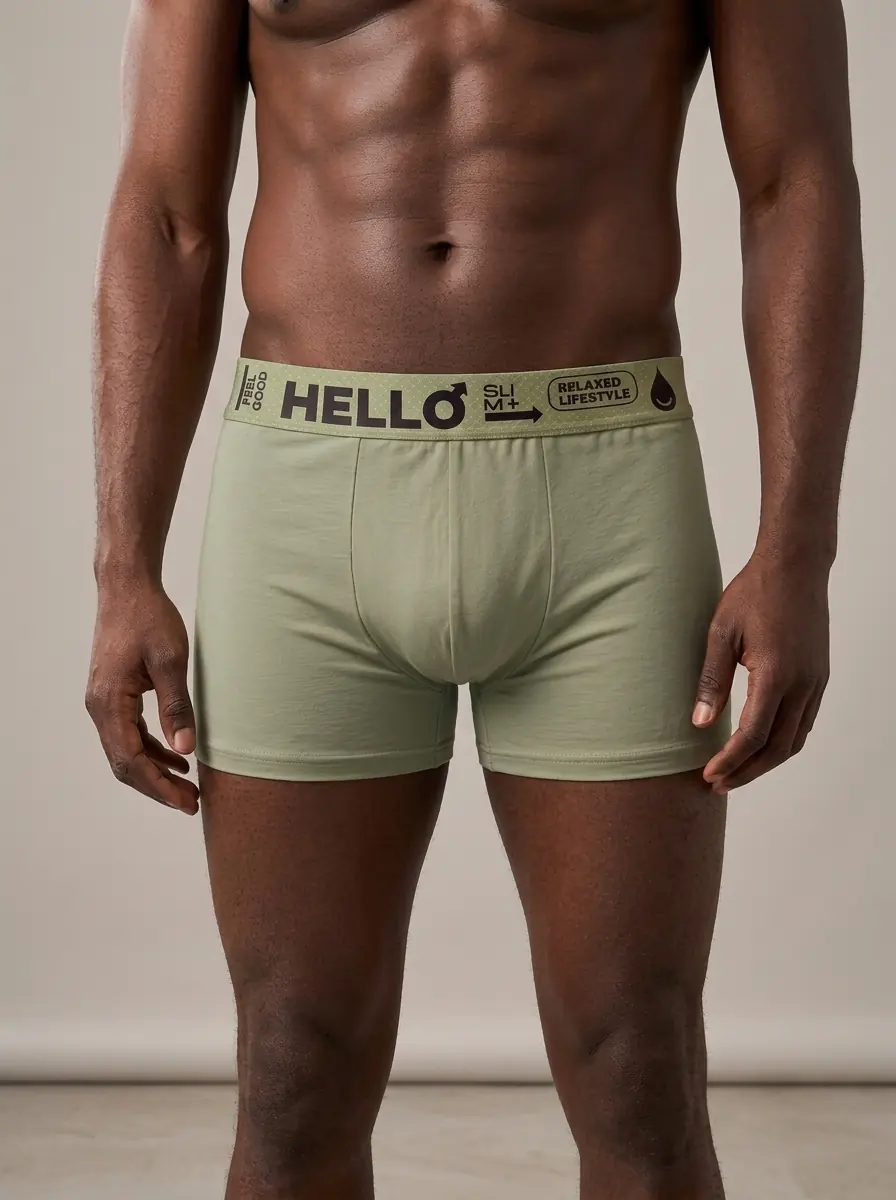 Adaçayı boxer giyen model